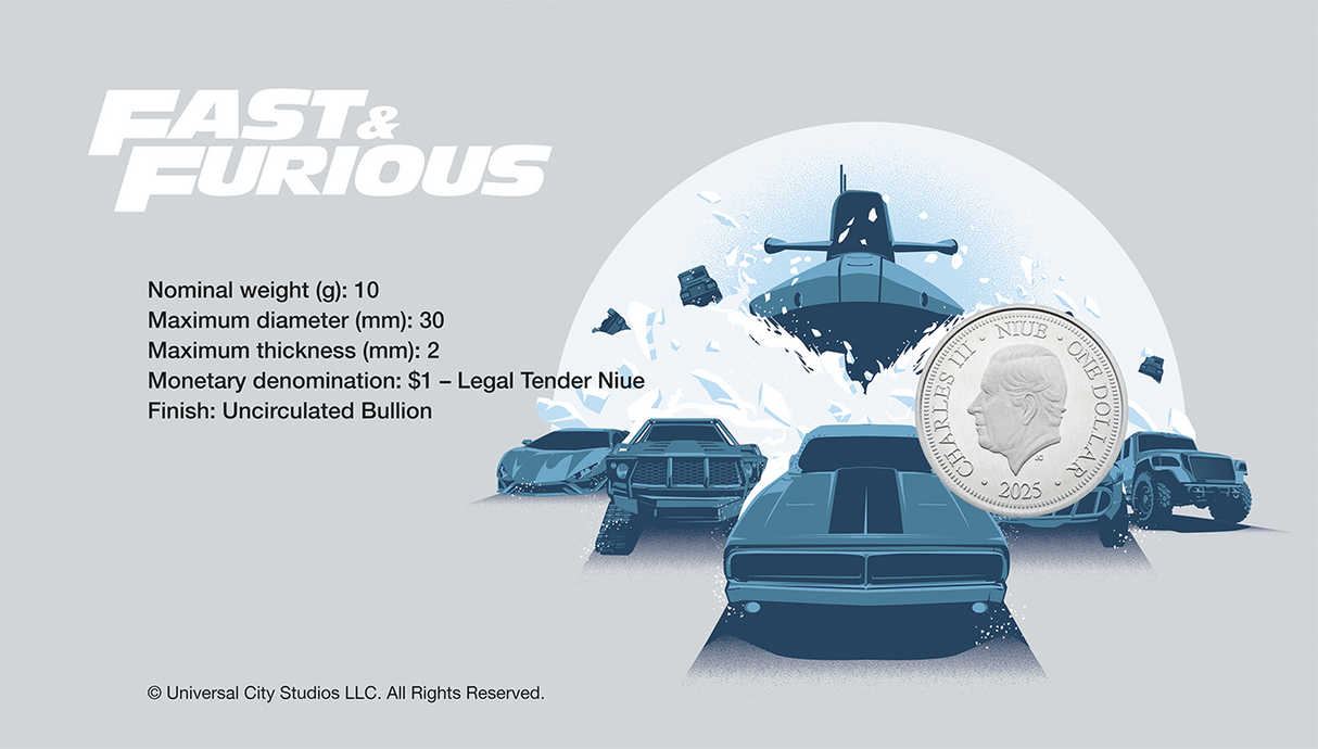 Fast & Furious 2025 $1 PNC