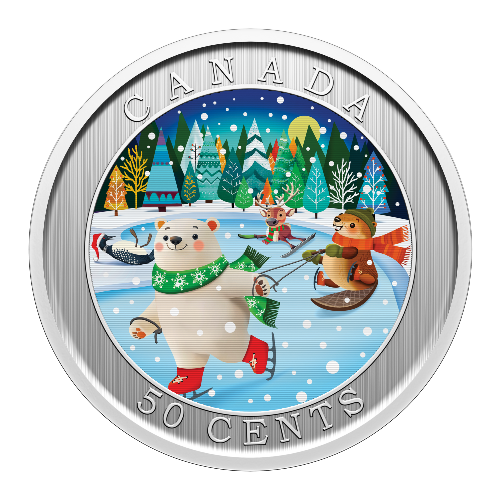 2026 50c Whimsical Winter Lenticular Coin