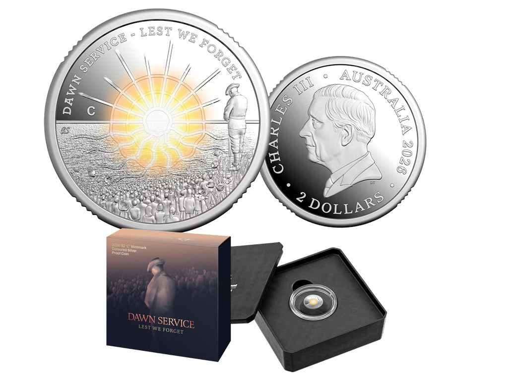 2026 $2 Dawn Service C Mintmark Colour Silver Proof Coin