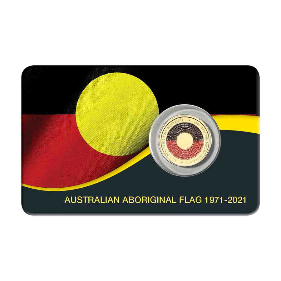Australian Aboriginal Flag 2021 $2 Coloured Coin Pack