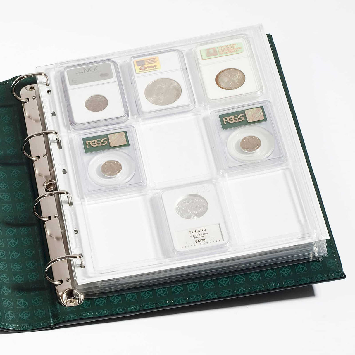 ENCAP Plastic Sheet - PCGS Slab - 9 Spots (Pack of 2)