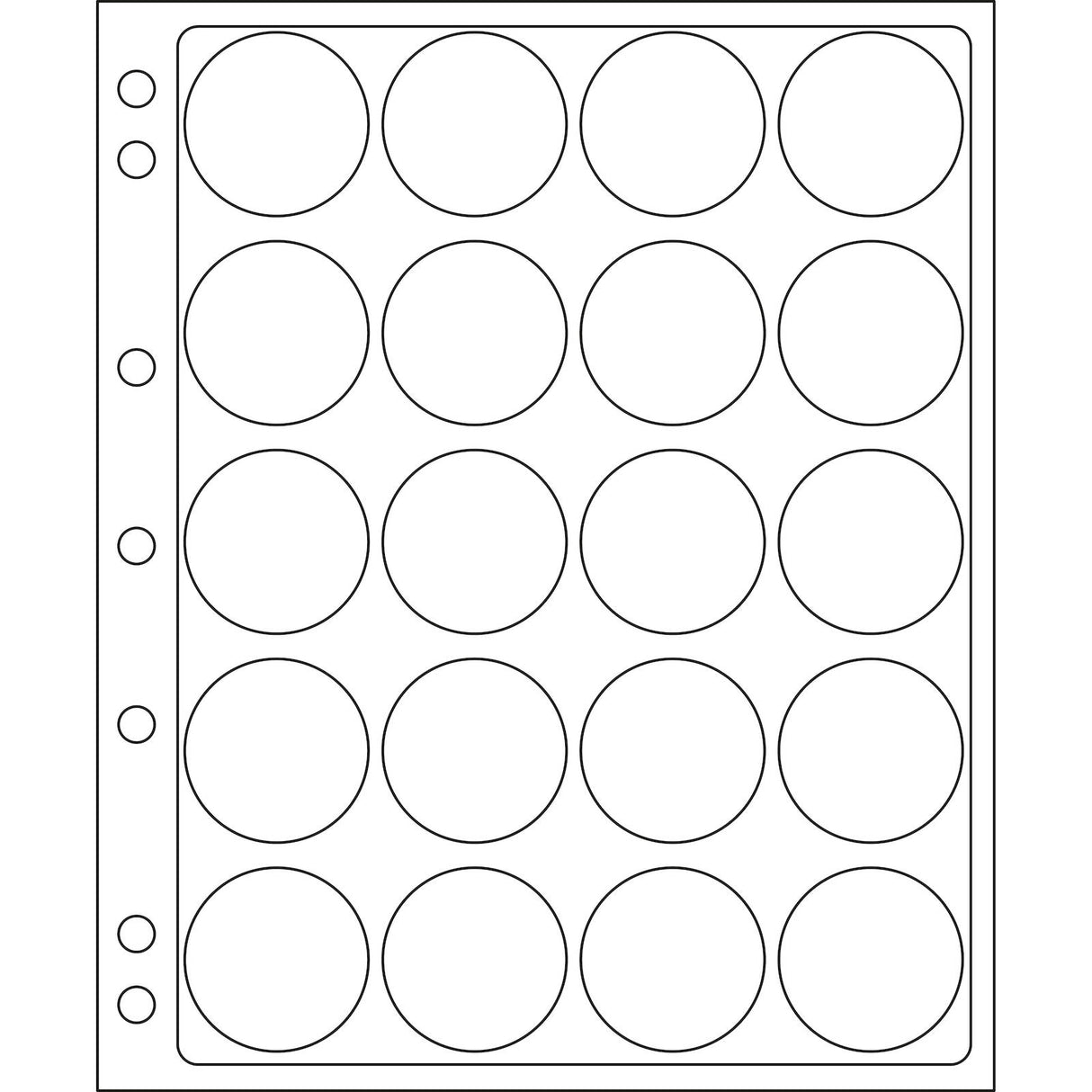 ENCAP Plastic Sheet - 40-41mm Capsules - 20 Spots (Pack of 2)