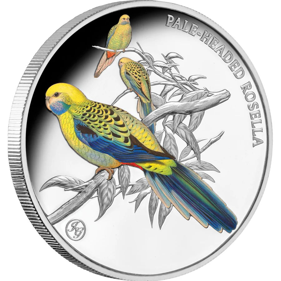 2026 1oz Birds of Australia Pale-Headed Rosella Silver Proof Coin