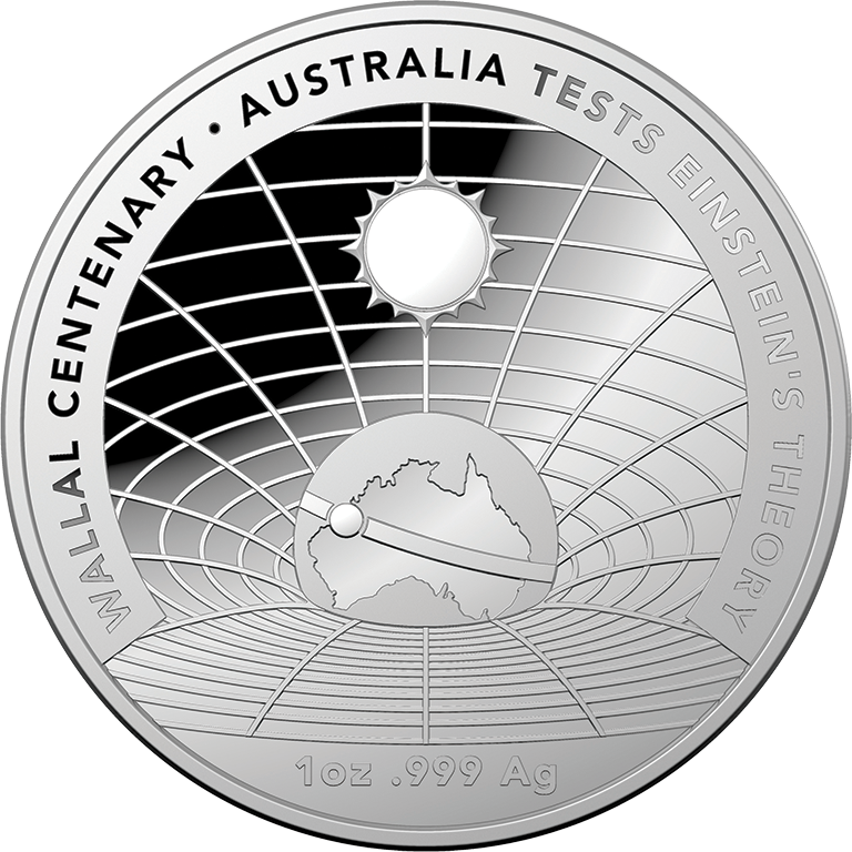 2022 $5 Wallal Centenary - Australia Tests Einstein's Theory Silver Domed Proof