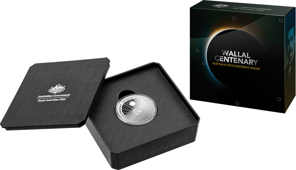2022 $5 Wallal Centenary - Australia Tests Einstein's Theory Silver Domed Proof