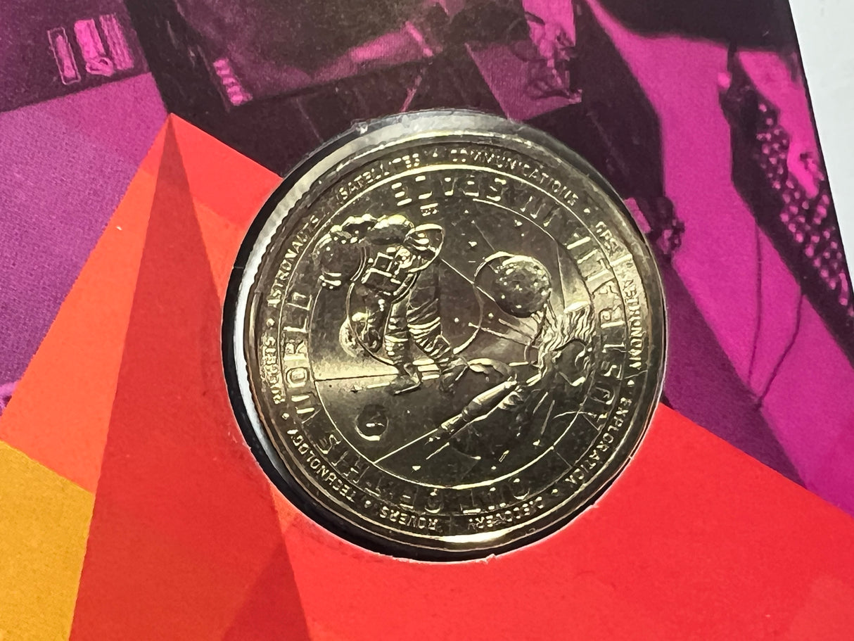 Out of this World - Australia in Space - 2024 $1 ' 'A' Counterstamp Carded Coins - Set of 5