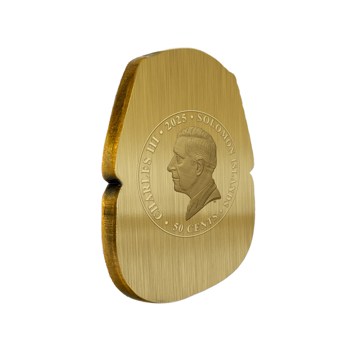 2025 50c Tutankhamun Death Mask 100th Anniversary Shaped Coin