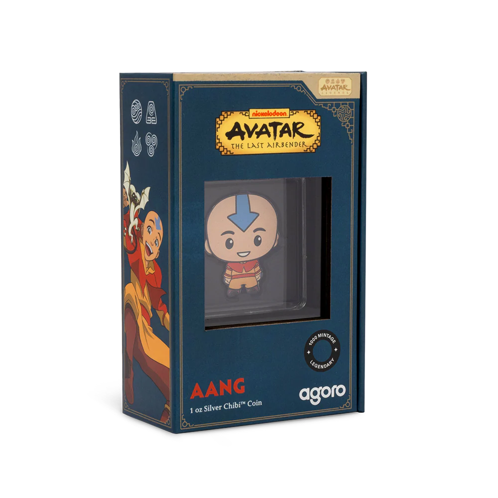 Nickelodeon Avatar The Last Airbender - Aang 1oz Silver Coloured Chibi Coin