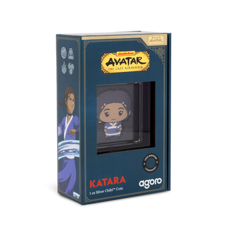 Nickelodeon Avatar The Last Airbender - Katara 1oz Silver Coloured Chibi Coin