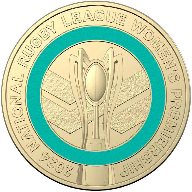 NRL Women’s Premierships 2024 $2 Coloured Coin