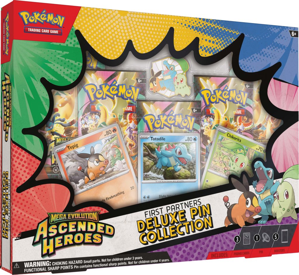 Mega Evolution— Ascended Heroes First Partners Deluxe Pin Collection (Pokemon TCG)