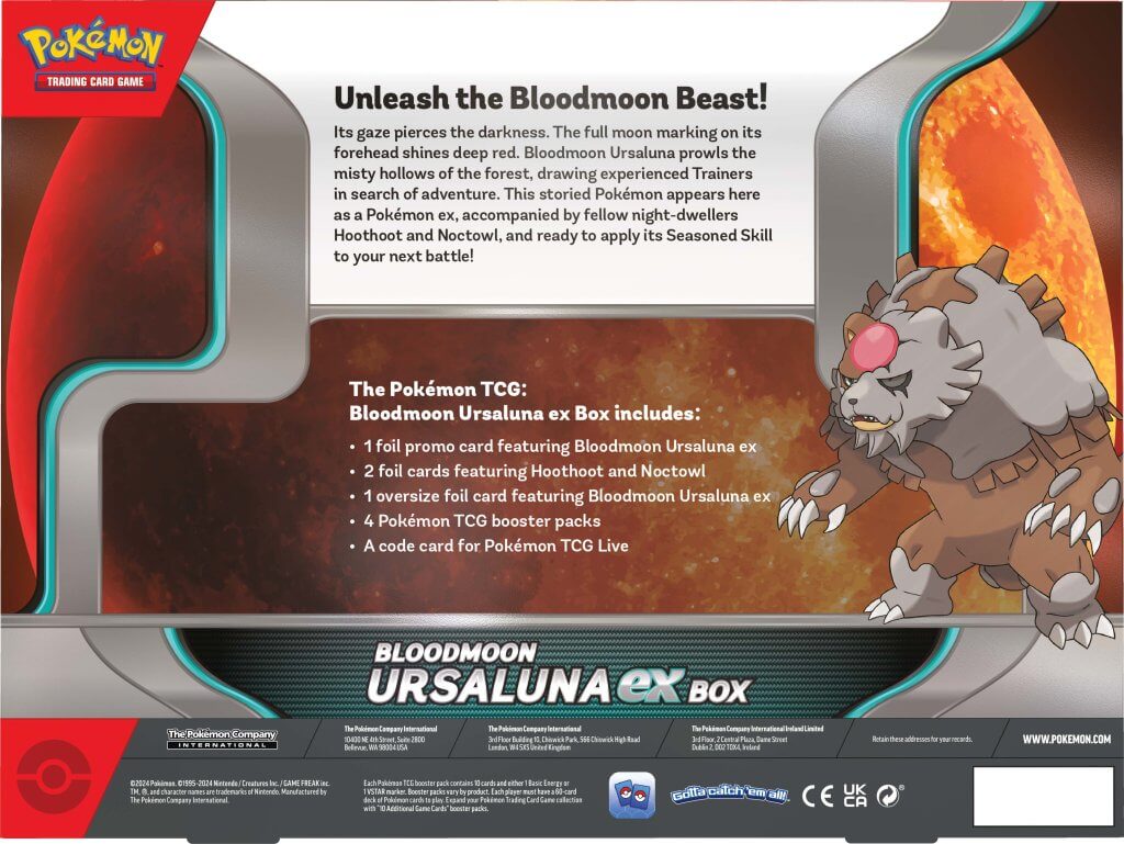 Bloodmoon Ursaluna ex Box (Pokemon TCG)