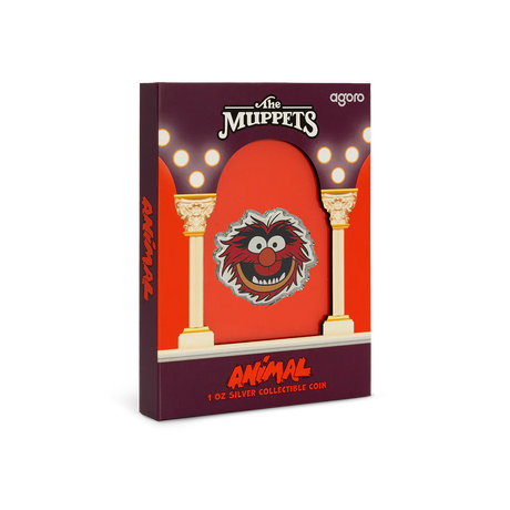 Disney The Muppets 70th Anniversary Series - Animal 2025 1oz Silver Coloured Proof Coin