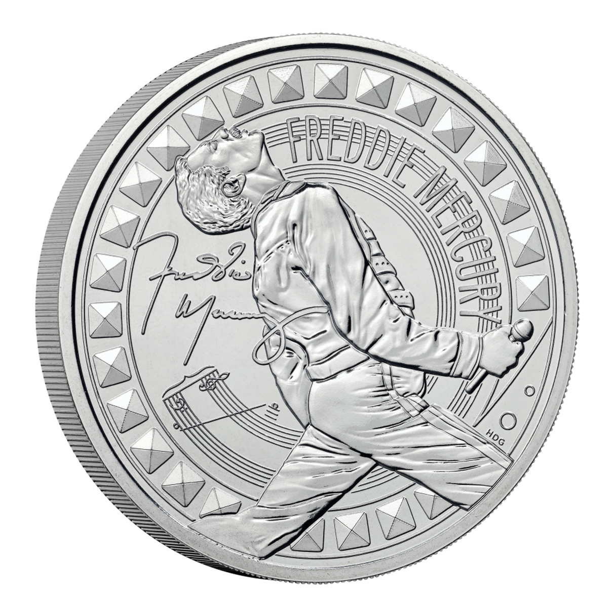 2025 UK £5 Music Legends - Freddie Mercury Brilliant Uncirculated Coin
