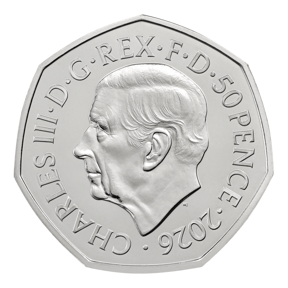 2026 UK 50p 50 Years of Aardman Brilliant Uncirculated Coin