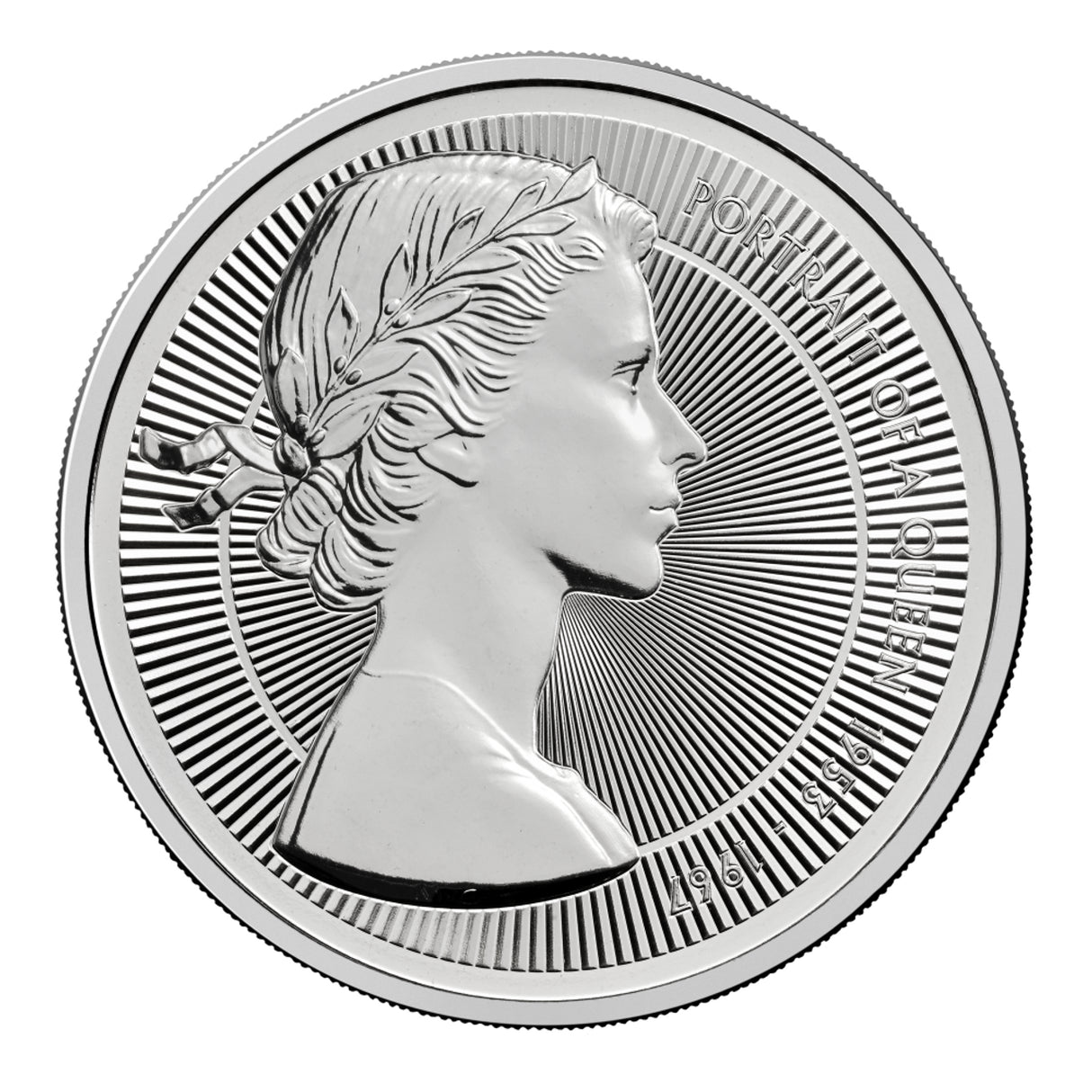 Portraits of a Queen Elizabeth II - The First Effigy (Mary Gillick) £5 Brilliant Uncirculated Coin