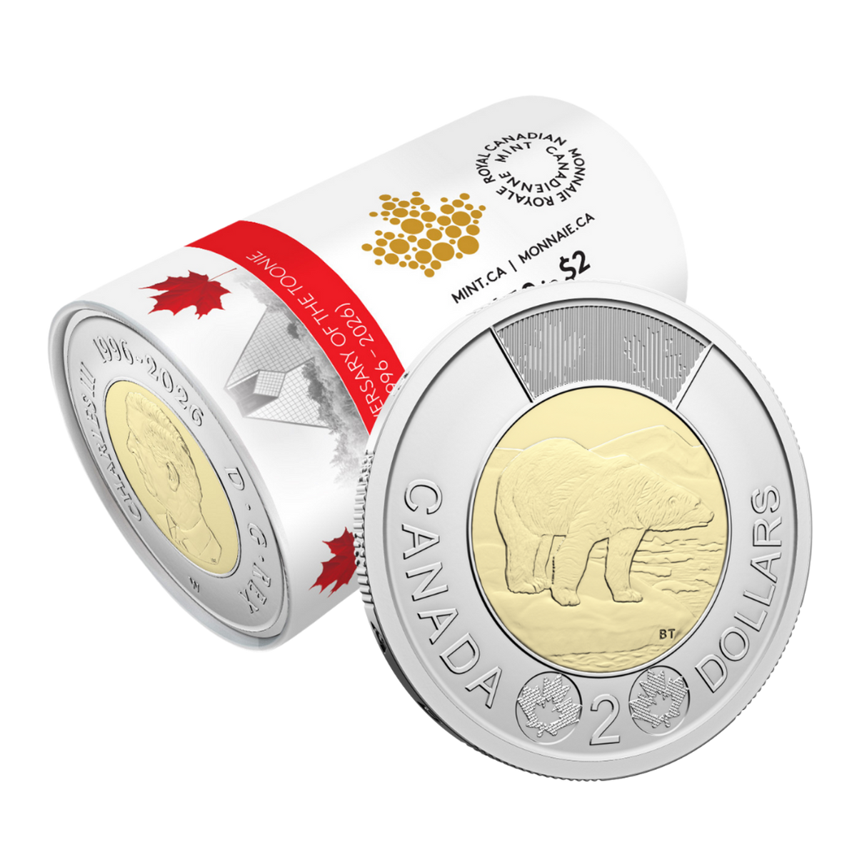 2026 Collector’s Edition Non-Circulation $2 Special Wrap Roll: 30th Anniversary of the Toonie