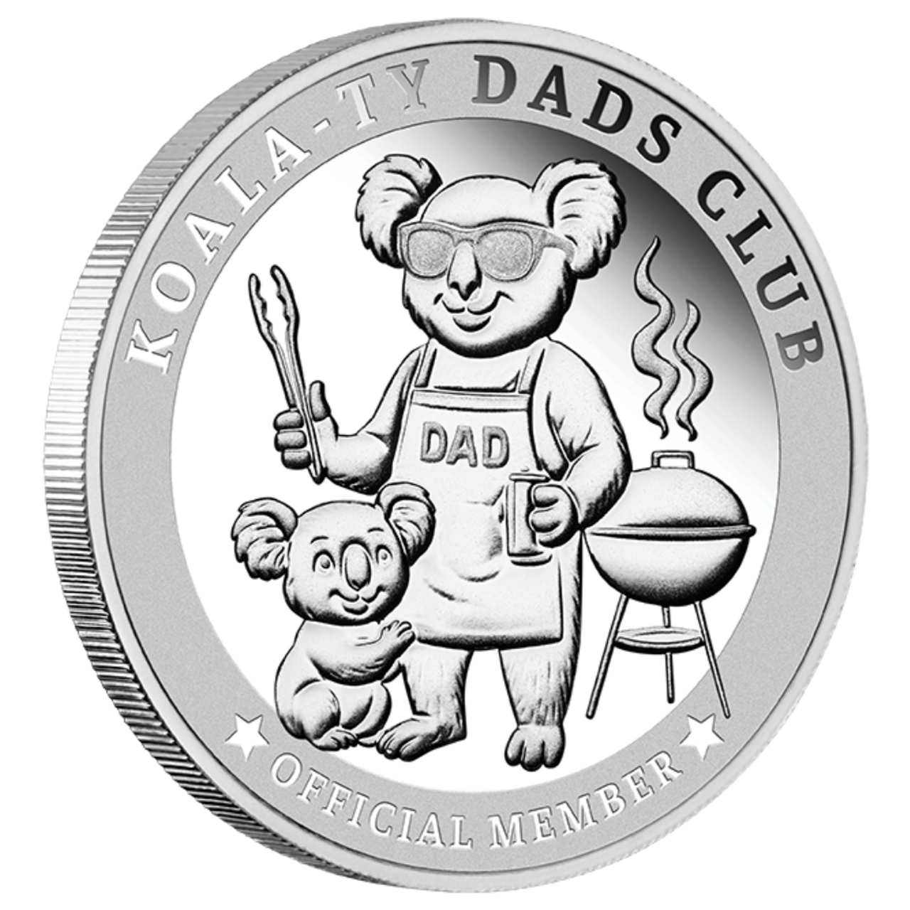 Koala-Ty Dads Club 1/4oz Silver Official Member Medallion