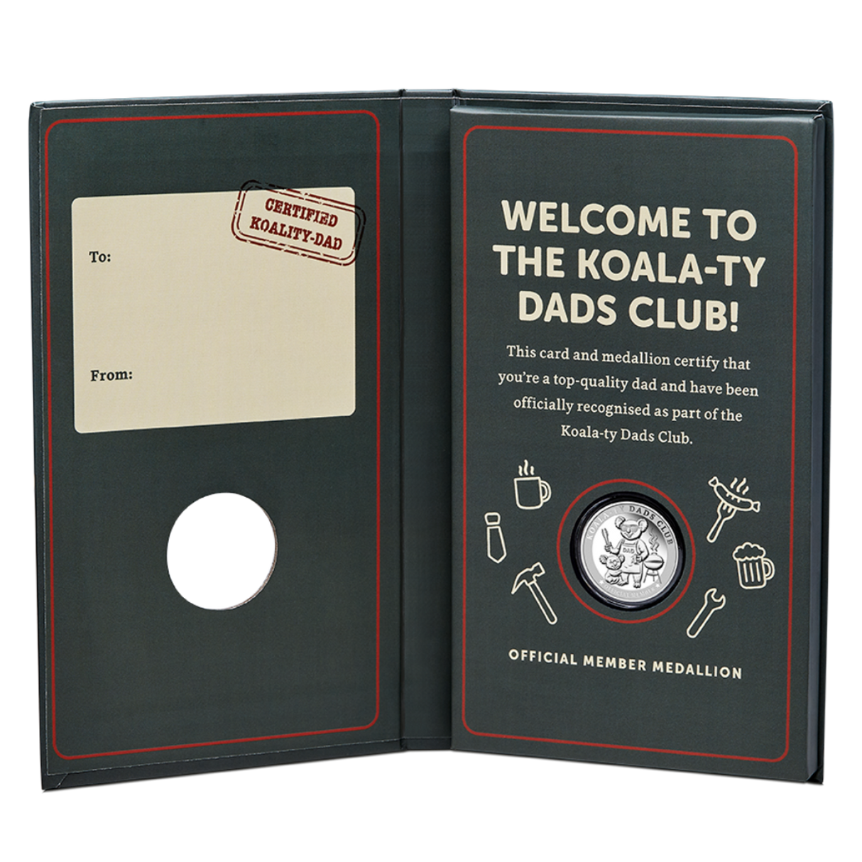 Koala-Ty Dads Club 1/4oz Silver Official Member Medallion