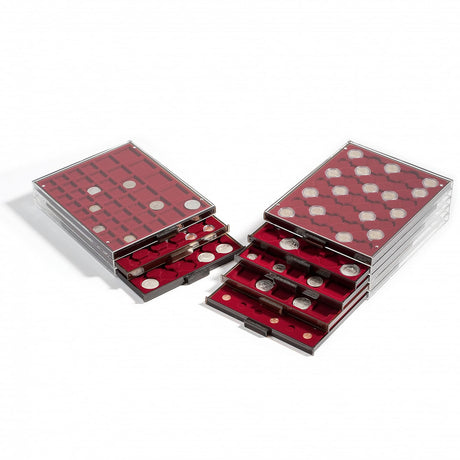 Coin Box 35 compartments for CAPS 25+26, smoke coloured