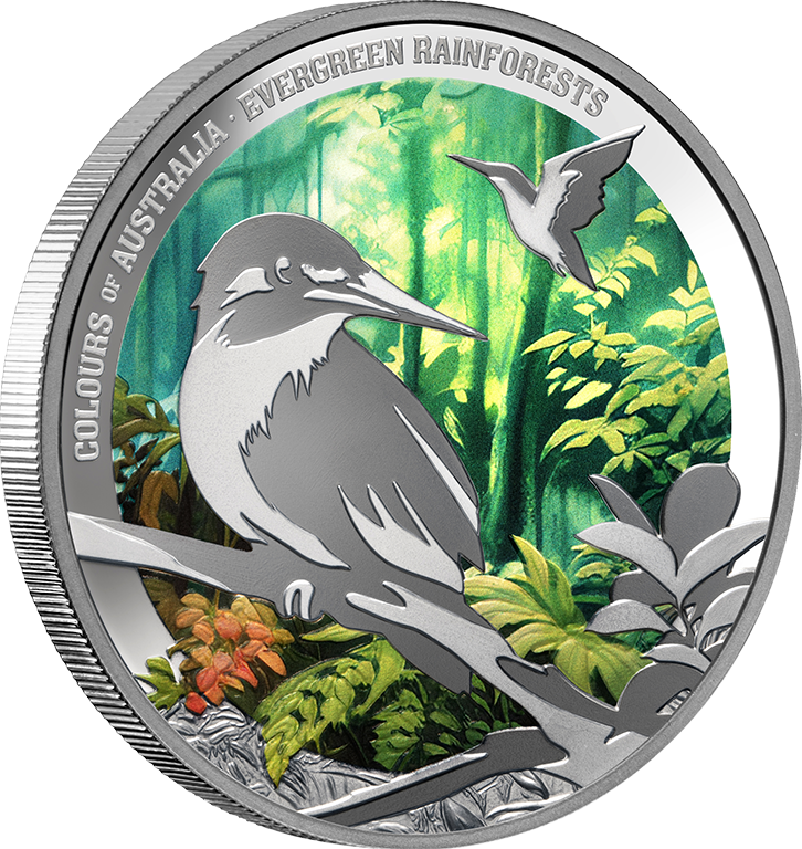 Colours Of Australia - 2025 $1 Evergreen Rainforest 1oz Silver Proof Coin