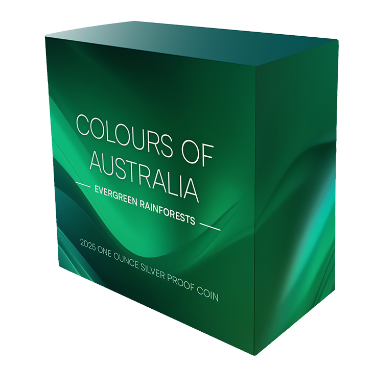 Colours Of Australia - 2025 $1 Evergreen Rainforest 1oz Silver Proof Coin