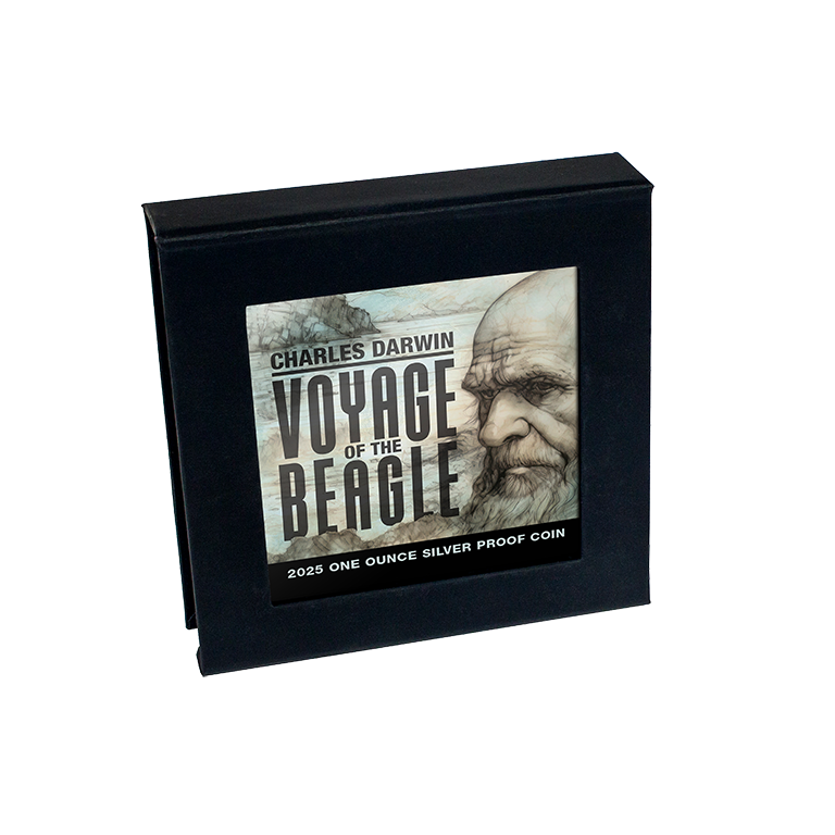Charles Darwin & The Voyage Of The HMS Beagle 2025 1oz Silver Proof Coin