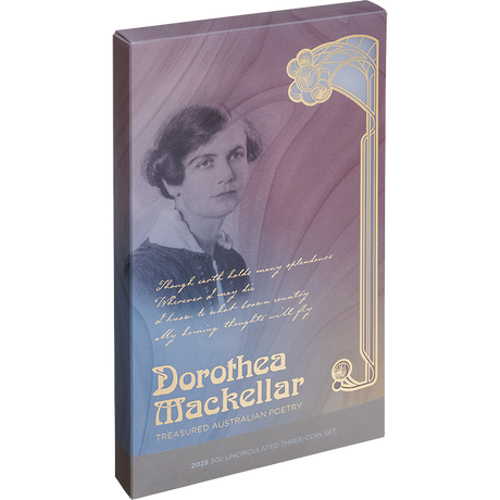 Dorothea Mackellar - Treasured Australian Poetry 2025 50c Uncirculated Three-Coin Collection