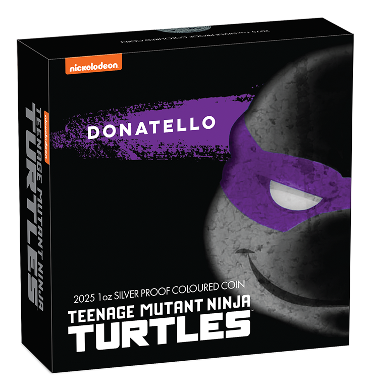 Teenage Mutant Ninja Turtles - Donatello 2025 1oz Silver Proof Coloured Coin