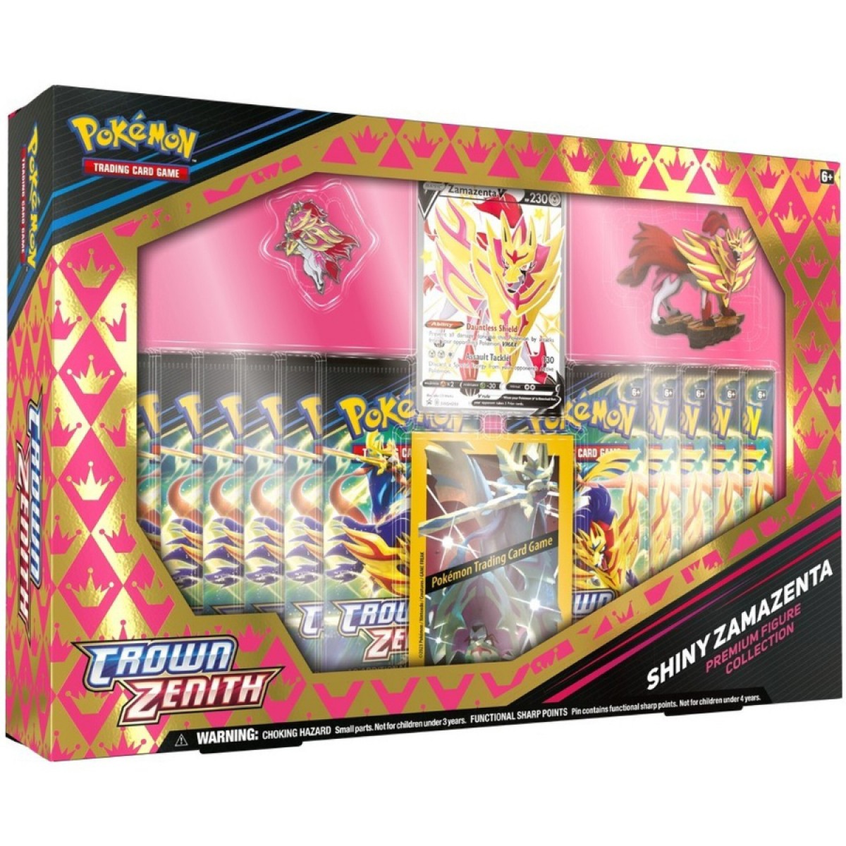 Crown Zenith - Shiny Zacian/Zamazenta Figure Box (Pokemon TCG)