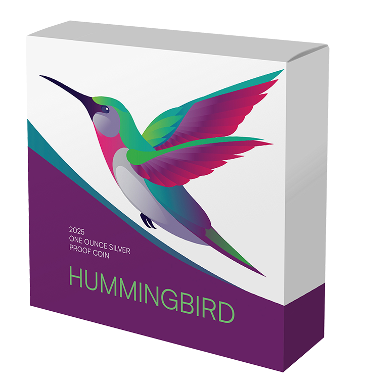 Hummingbird 2025 $1 1oz Silver Proof Coin