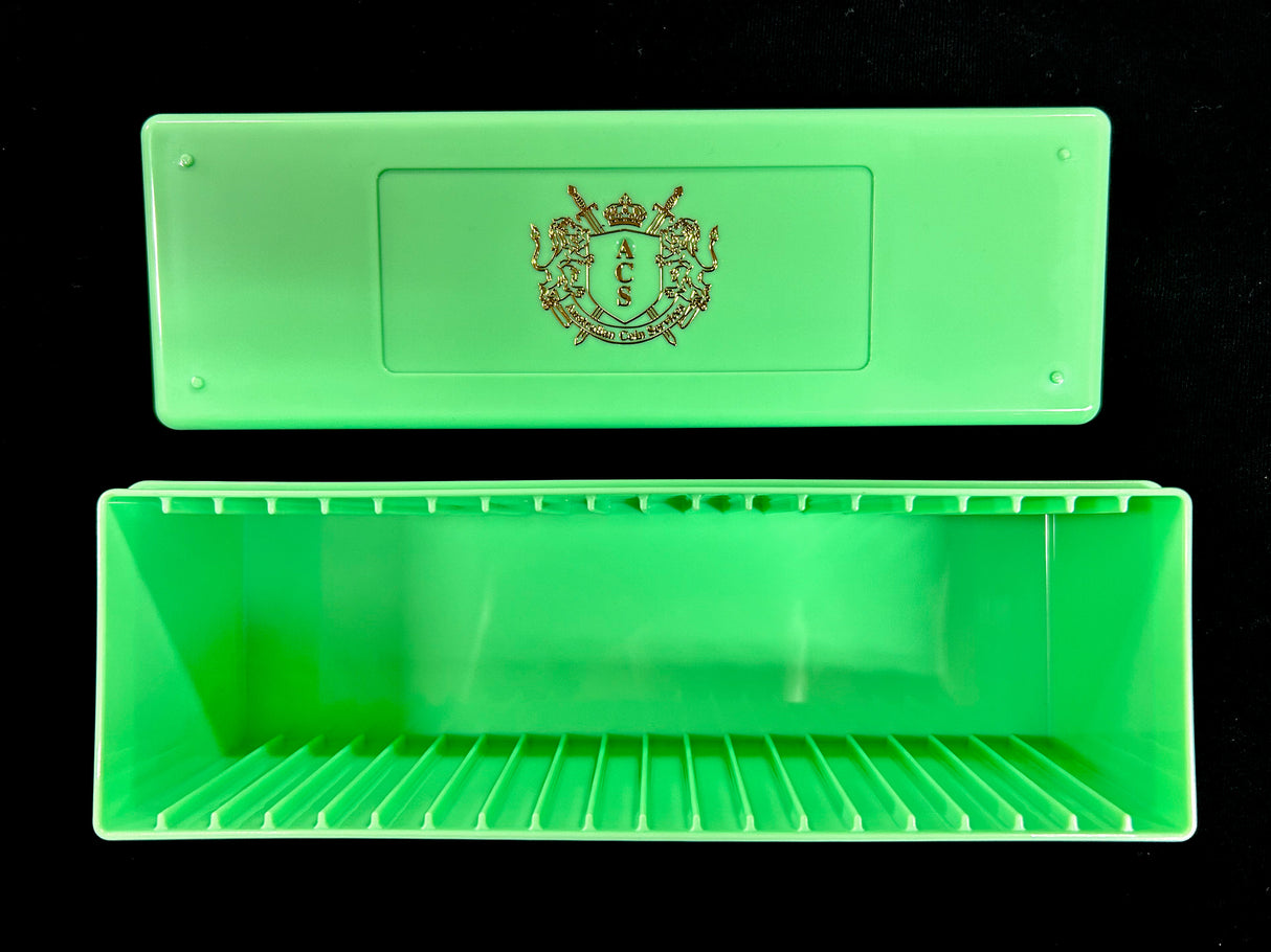 Slab Storage Boxes for PCGS - Lime Green Colour (ACS)