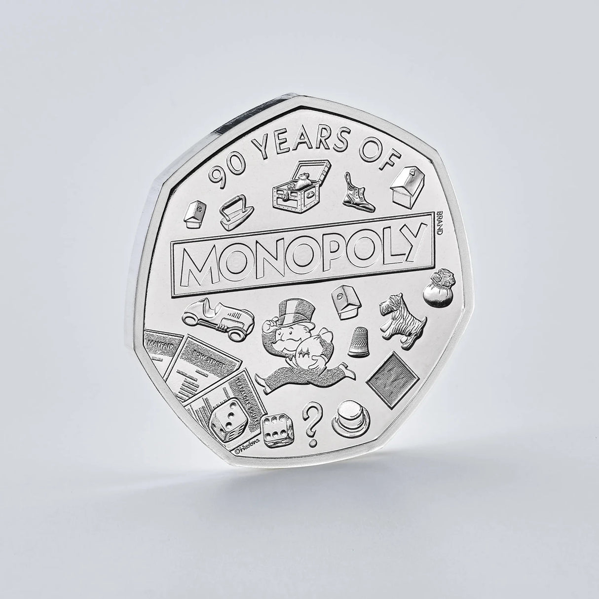 Monopoly 2025 UK 50p Brilliant Uncirculated Coin