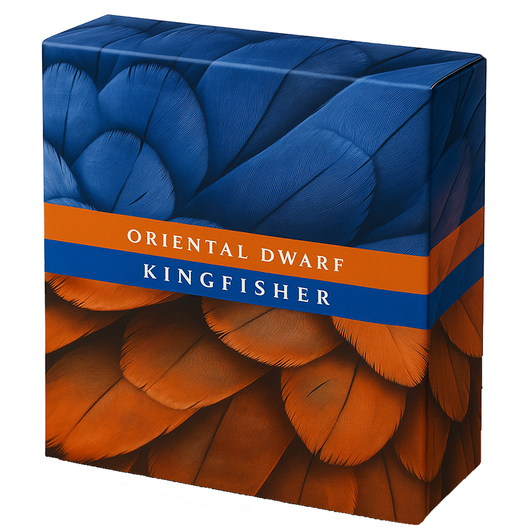 2025 1oz Oriental Dwarf Kingfisher Coloured Silver Proof