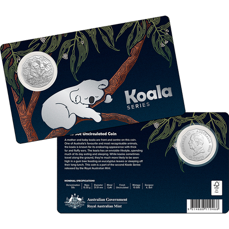 Koala Series 2025 50c Uncirculated Coin