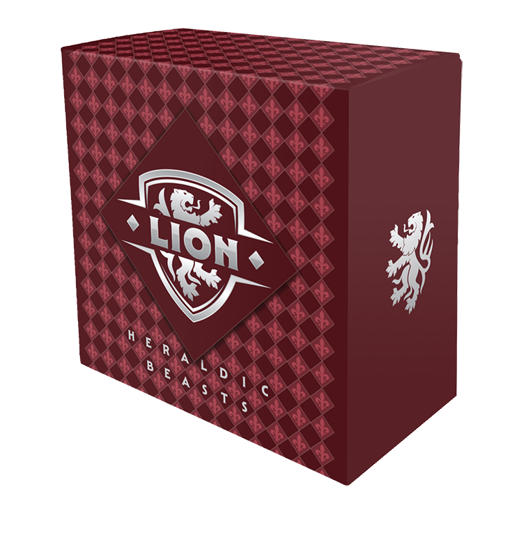 Heraldic Beasts Lion 2025 1oz Rose Gold-Plated Silver Proof Coin