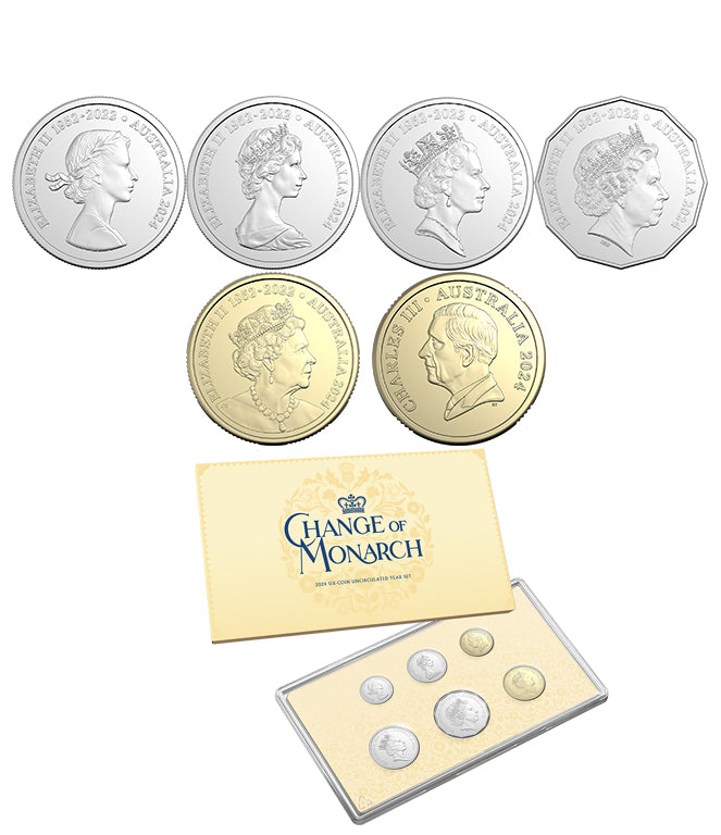 2024 Change of Monarch Six Coin Uncirc Mint Year Set