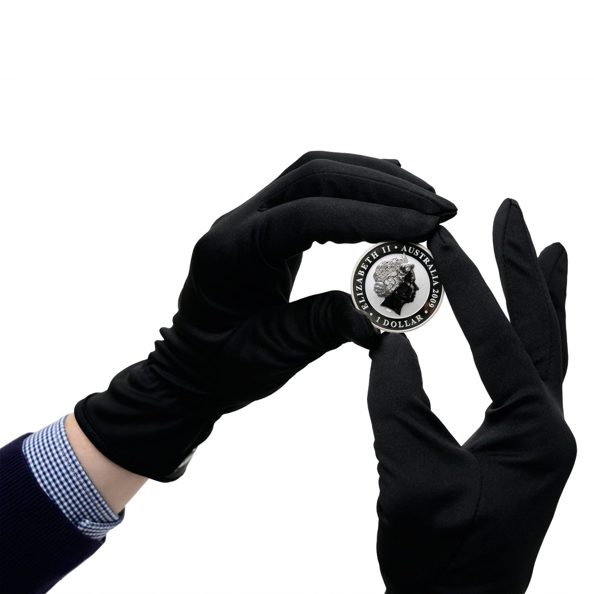 Coin Gloves (Microfibre - Black) - Small, 1 Pair