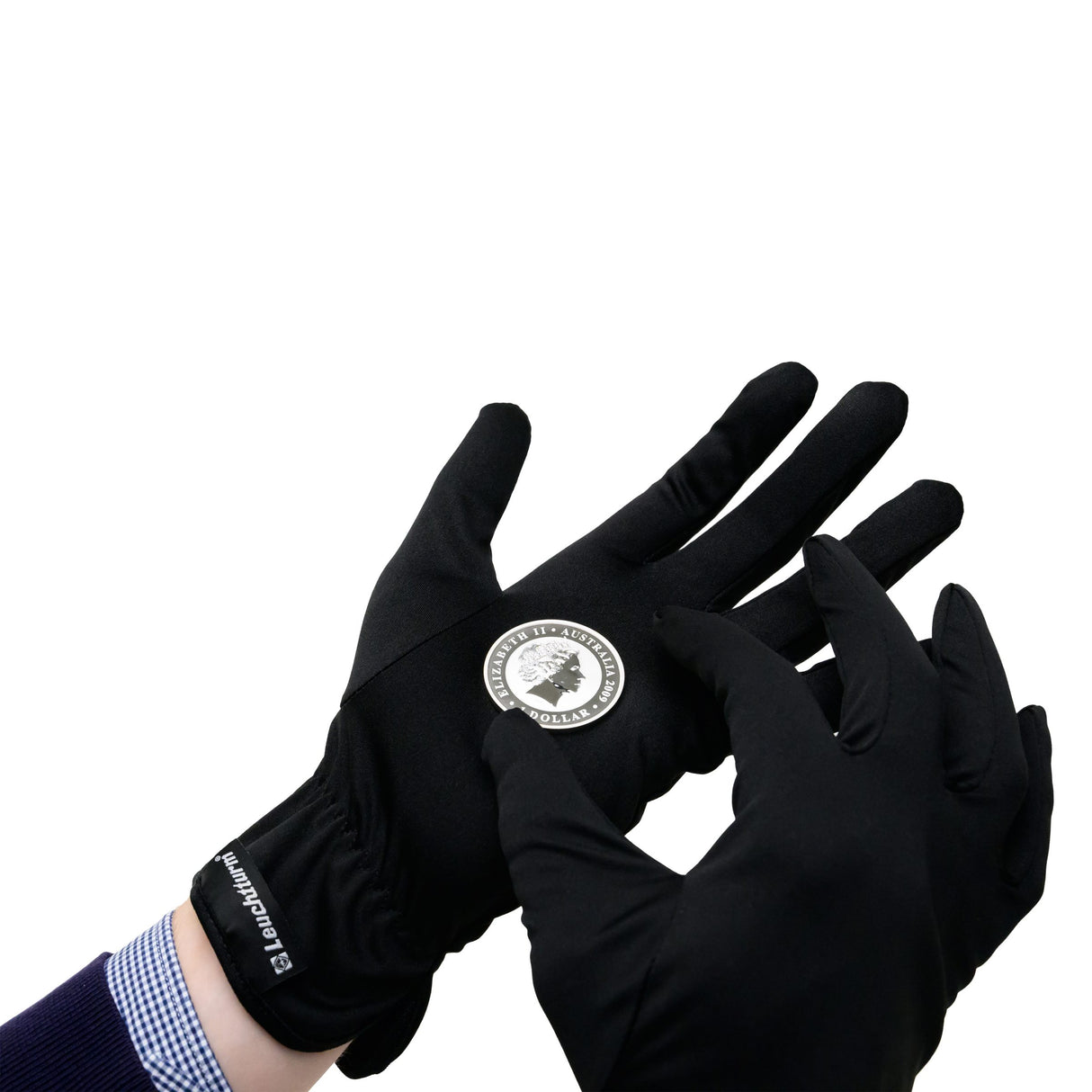 Coin Gloves (Microfibre - Black) - Small, 1 Pair