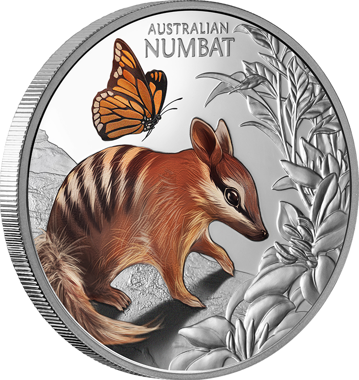 2025 1oz Baby Numbat Coloured Silver Proof Coin