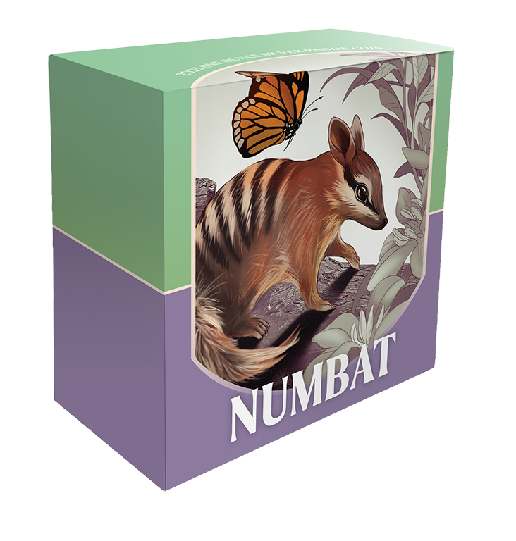 2025 1oz Baby Numbat Coloured Silver Proof Coin