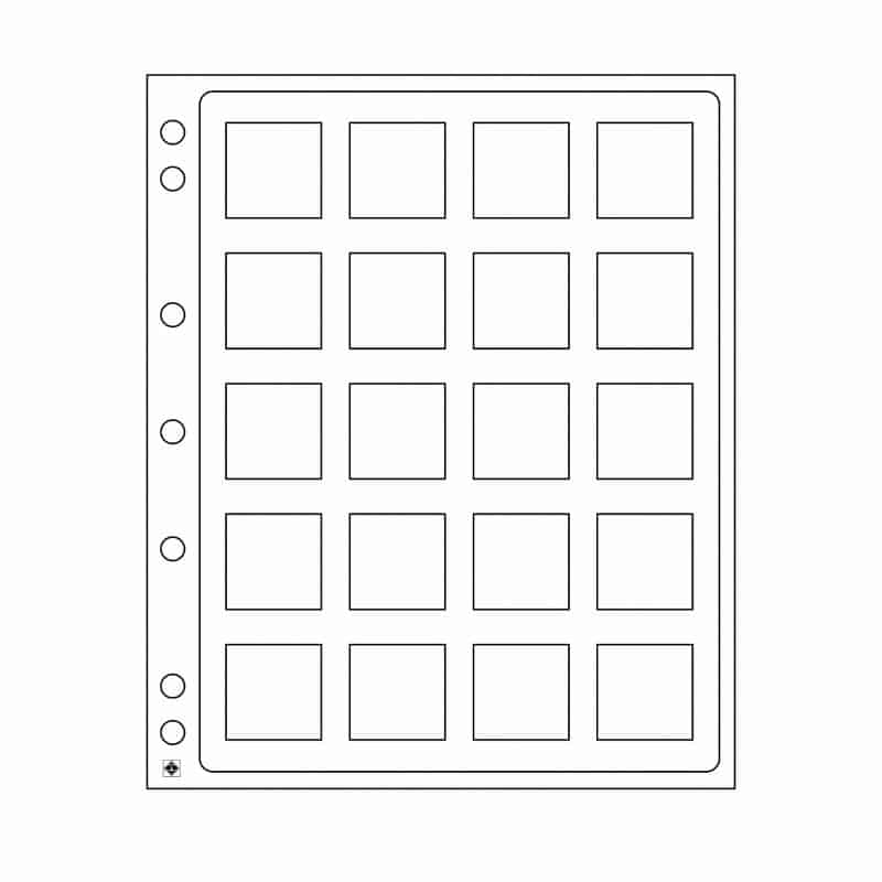 ENCAP Plastic Sheet - QUADRUM 20 Spots (Pack of 2)