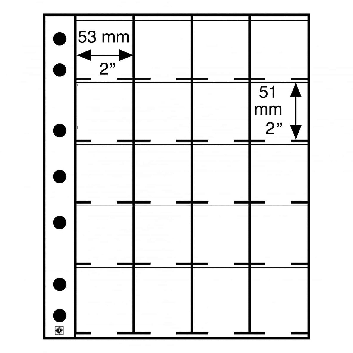 GRANDE Album Page 2x2 (20 Spaces) - 5pk