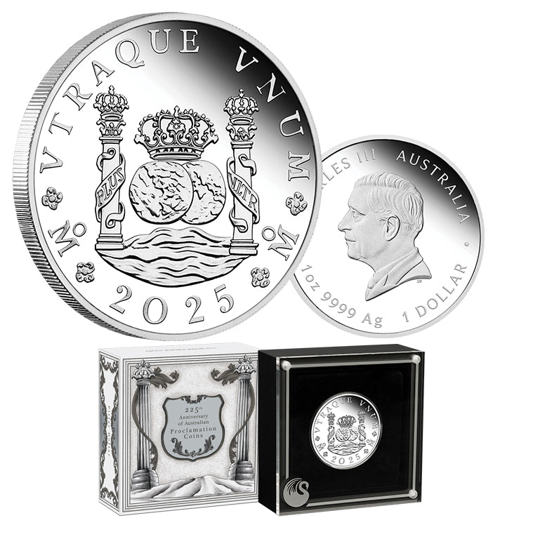 225th Anniversary of Australian Proclamation Coins - Pillar Dollar 2025 1oz Silver Proof Coin