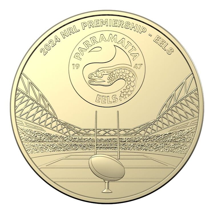 2024 $1 NRL Parramatta Eels Team Uncirculated Coin Card