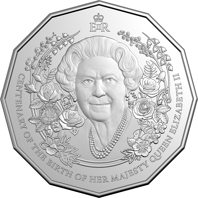 2026 50c Centenary of the Birth of Queen Elizabeth II Unc Coin Card