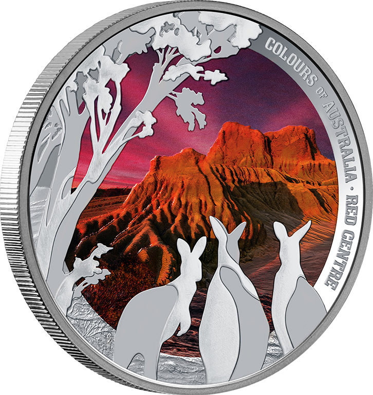 Colours of Australia - Red Centre 2024 $1 1oz Silver Proof Coin