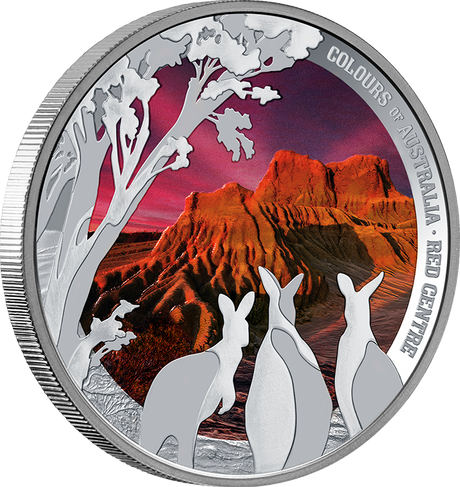 Colours of Australia - Red Centre 2024 $1 1oz Silver Proof Coin