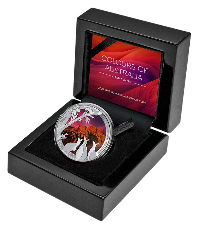 Colours of Australia - Red Centre 2024 $1 1oz Silver Proof Coin