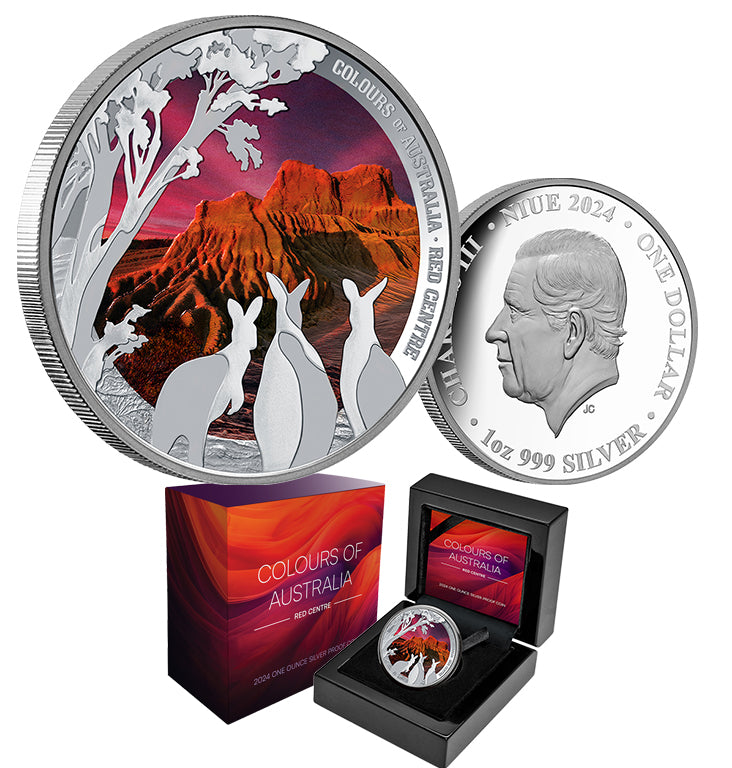 Colours of Australia - Red Centre 2024 $1 1oz Silver Proof Coin